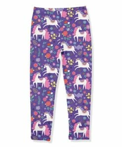 Best Sale 🌟 Millie Loves Lily Purple Magic Unicorn Leggings - Infant, Toddler & 👧 Girls For Kids 🥰