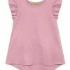Promo 🔥 Simply Millie By Millie Loves Lily Dusty Pink Hi-Low Angel-Sleeve Top - Toddler & 👧 Girls For Kids ⌛