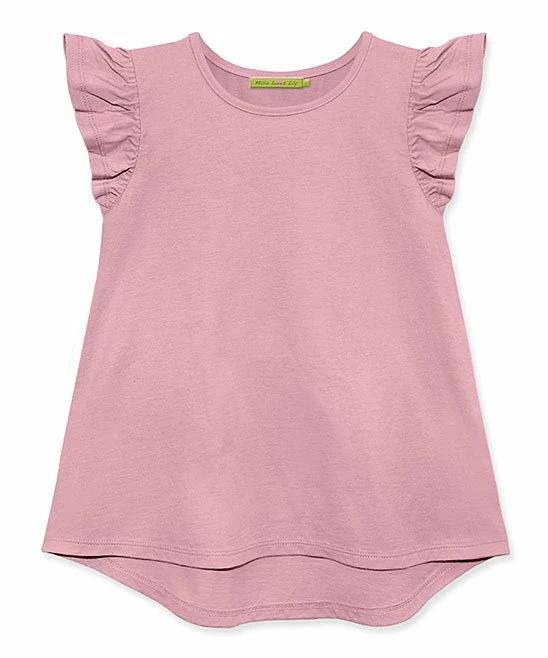 Promo π₯ Simply Millie By Millie Loves Lily Dusty Pink Hi-Low Angel-Sleeve Top - Toddler & π§ Girls For Kids β 1 Promo π₯ Simply Millie By Millie Loves Lily Dusty Pink Hi-Low Angel-Sleeve Top - Toddler & π§ Girls For Kids β