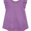 Best deal 💯 Simply Millie By Millie Loves Lily Purple Hi-Low Angel-Sleeve Top - Toddler & 👧 Girls For Kids ⌛