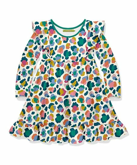 Wholesale π Millie Loves Lily Cream Technicolor Leopard Long-Sleeve A-Line π Dress - Toddler For Kids β 1 Wholesale π Millie Loves Lily Cream Technicolor Leopard Long-Sleeve A-Line π Dress - Toddler For Kids β