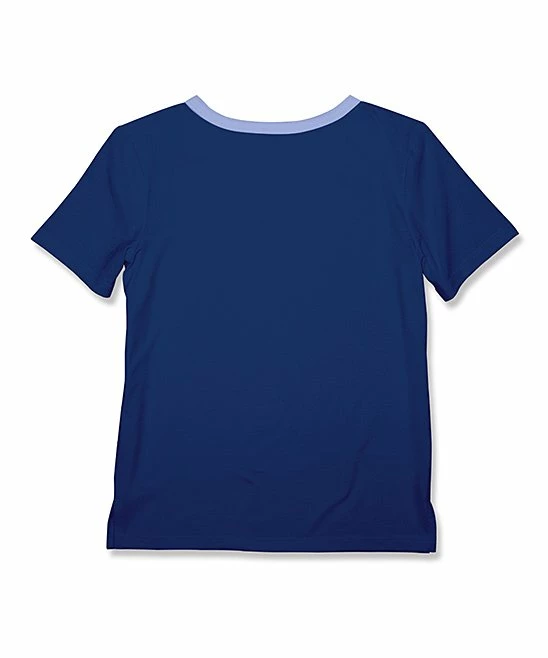 Discount β€οΈ Millie & Maxx Navy & Periwinkle Contrast-Pocket Short-Sleeve Henley - Toddler & Boys For Kids π 2 Discount β€οΈ Millie & Maxx Navy & Periwinkle Contrast-Pocket Short-Sleeve Henley - Toddler & Boys For Kids π - Image 2