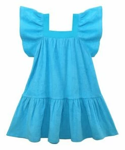 Budget 🌟 Millie Loves Lily Turquoise Angel-Sleeve Cover-Up - Toddler & 👧 Girls For Kids 👏