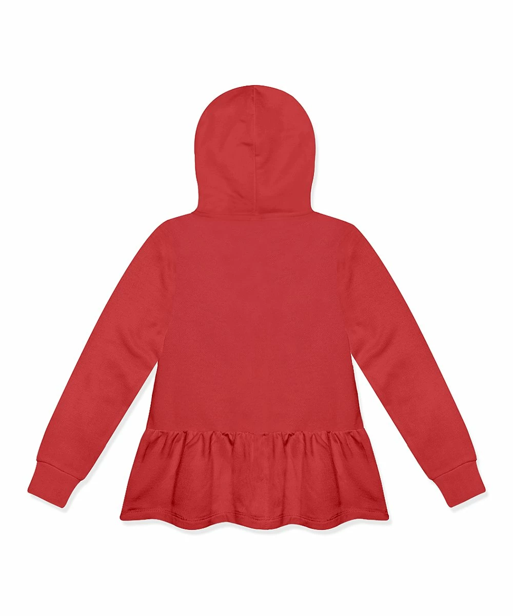 Discount π Simply Millie By Millie Loves Lily Red Ruffle-Hem Button-Up Hoodie - π§ Girls For Kids π₯° 2 Discount π Simply Millie By Millie Loves Lily Red Ruffle-Hem Button-Up Hoodie - π§ Girls For Kids π₯° - Image 2