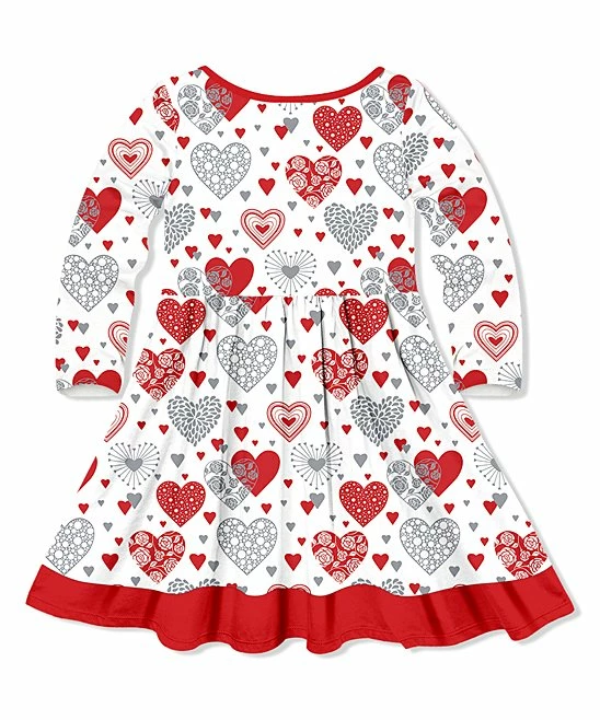 Top 10 π Millie Loves Lily White & Gray Heart Button-Up A-Line π Dress - Infant, Toddler & π§ Girls For Kids π₯ 3 Top 10 π Millie Loves Lily White & Gray Heart Button-Up A-Line π Dress - Infant, Toddler & π§ Girls For Kids π₯ - Image 3