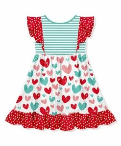 Best Sale π₯° Millie Loves Lily White & Red Heart Angel-Sleeve π Dress - Infant, Toddler & π§ Girls For Kids π 5 Best Sale π₯° Millie Loves Lily White & Red Heart Angel-Sleeve π Dress - Infant, Toddler & π§ Girls For Kids π -Little Millie-shop zu101947817 alt 2 tm1639062436