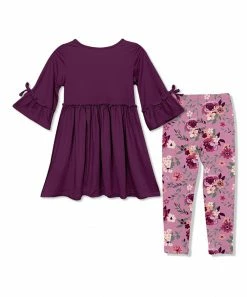 Budget β Millie Loves Lily Plum Bow Bell-Sleeve A-Line π Dress & Lavender Willow Floral Leggings - Infant & π§ Girls For Kids π€© 5 Budget β Millie Loves Lily Plum Bow Bell-Sleeve A-Line π Dress & Lavender Willow Floral Leggings - Infant & π§ Girls For Kids π€© -Little Millie-shop zu102093164 alt 6 tm1668812112