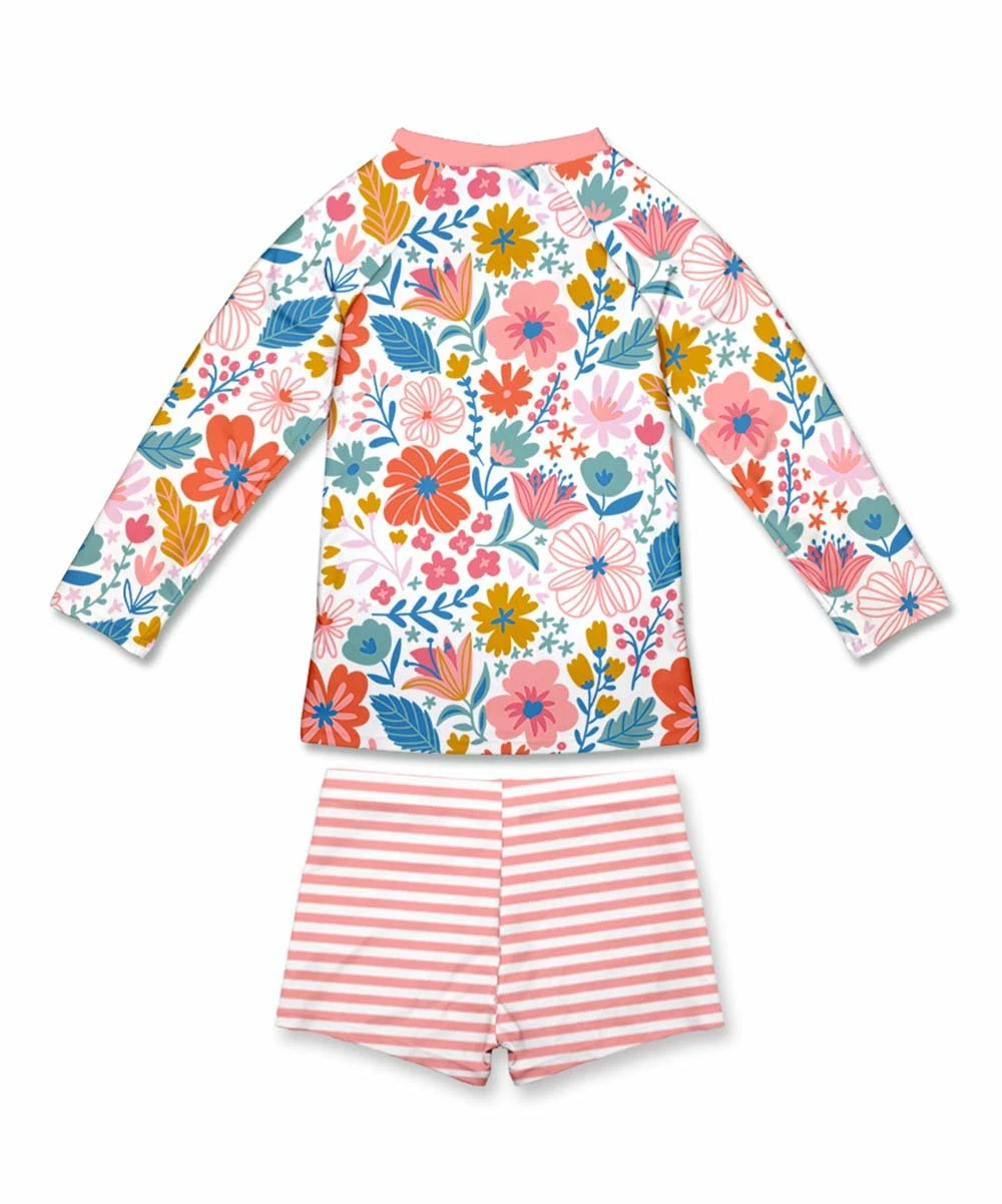 Cheap π Millie Loves Lily White Ashley Floral Long-Sleeve Rashguard Set - Infant For Baby & Maternity π― 3 Cheap π Millie Loves Lily White Ashley Floral Long-Sleeve Rashguard Set - Infant For Baby & Maternity π― - Image 3