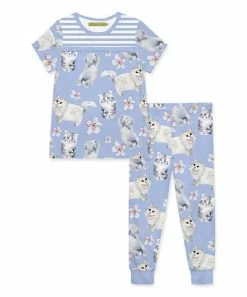 Best reviews of 👍 Millie Loves Lily Periwinkle Kitty Dreams Short-Sleeve Pajama Set - Toddler & 👧 Girls For Kids ⭐