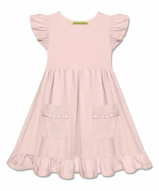 Brand new π Simply Millie By Millie Loves Lily Light Pink Pocket Angel-Sleeve A-Line π Dress - π§ Girls For Baby & Maternity π 1 Brand new π Simply Millie By Millie Loves Lily Light Pink Pocket Angel-Sleeve A-Line π Dress - π§ Girls For Baby & Maternity π
