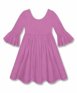 Best Sale 💯 Millie Loves Lily Violet Ruffle-Sleeve A-Line 👗 Dress - Infant, Toddler & 👧 Girls For Kids 👏