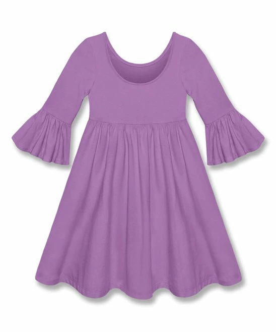 Top 10 π₯° Simply Millie By Millie Loves Lily Purple Ruffle-Sleeve A-Line π Dress - Infant, Toddler & π§ Girls For Kids π₯ 3 Top 10 π₯° Simply Millie By Millie Loves Lily Purple Ruffle-Sleeve A-Line π Dress - Infant, Toddler & π§ Girls For Kids π₯ - Image 3