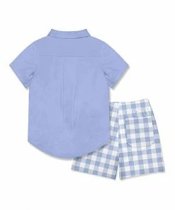 Buy π₯ Millie & Maxx Periwinkle Short-Sleeve Button-Up & Gingham Pocket Shorts - Toddler & Boys For Kids π― 5 Buy π₯ Millie & Maxx Periwinkle Short-Sleeve Button-Up & Gingham Pocket Shorts - Toddler & Boys For Kids π― -Little Millie-shop zu102697820 alt 2 tm1643064760