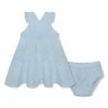 Budget ⌛ Little Millie Light Blue Ruffle-Accent Gauze 👗 Dress & Diaper Cover - Infant For Baby & Maternity 😍