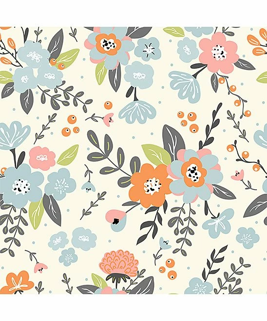 Promo π Little Millie Cream & Tiffany Floral Ruffle-Trim Footie - Infant For Baby & Maternity π 2 Promo π Little Millie Cream & Tiffany Floral Ruffle-Trim Footie - Infant For Baby & Maternity π - Image 2