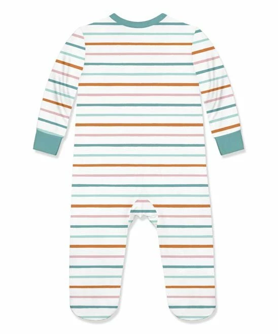 Flash Sale βοΈ Little Millie White Multicolor Stripe Footie - Infant For Baby & Maternity π 3 Flash Sale βοΈ Little Millie White Multicolor Stripe Footie - Infant For Baby & Maternity π - Image 3