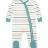 Flash Sale ✔️ Little Millie White Multicolor Stripe Footie - Infant For Baby & Maternity 🎉