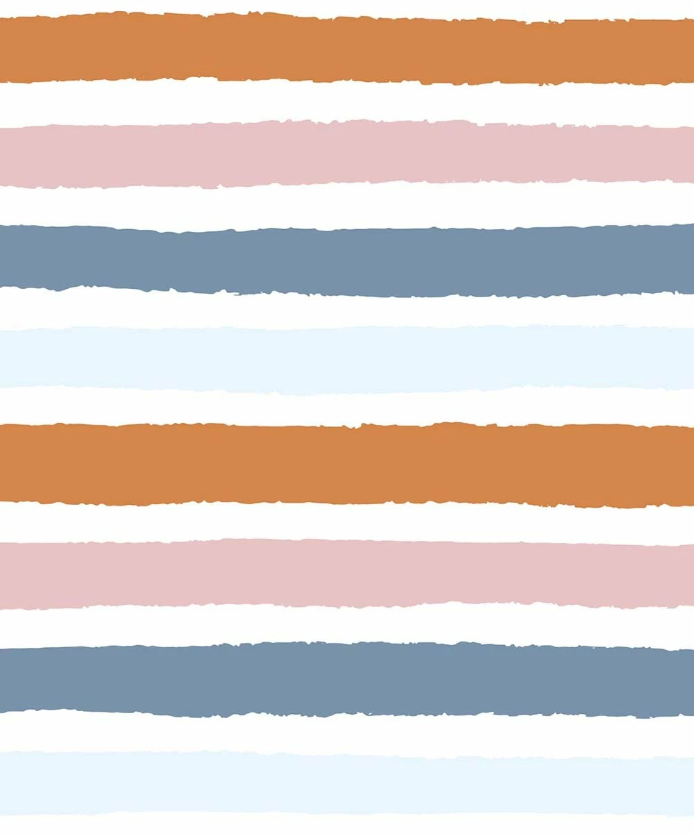 Budget ⭐ Little Millie Rust & Blue Painted Stripe Button-Front Short-Sleeve Romper - Infant For Baby & Maternity ❤️ 2 Budget ⭐ Little Millie Rust & Blue Painted Stripe Button-Front Short-Sleeve Romper - Infant For Baby & Maternity ❤️ - Image 2