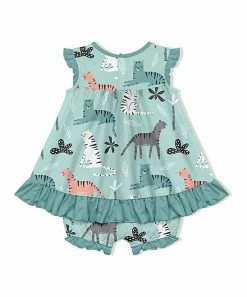 Buy π Little Millie Mint Jungle Tiger π Skirted Angel-Sleeve Bubble Bodysuit - Infant For Baby & Maternity π 5 Buy π Little Millie Mint Jungle Tiger π Skirted Angel-Sleeve Bubble Bodysuit - Infant For Baby & Maternity π -Little Millie-shop zu103367156 alt 2 tm1647988454