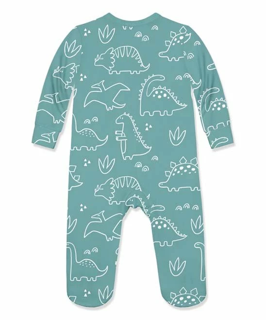 Deals π Little Millie Nile Blue Dino Outline Footie - Infant For Baby & Maternity π 3 Deals π Little Millie Nile Blue Dino Outline Footie - Infant For Baby & Maternity π - Image 3