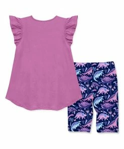 Outlet π Millie Loves Lily Violet Angel-Sleeve Hi-Low Top & Navy Boho Dino Bike Shorts - Toddler & π§ Girls For Kids β€οΈ 5 Outlet π Millie Loves Lily Violet Angel-Sleeve Hi-Low Top & Navy Boho Dino Bike Shorts - Toddler & π§ Girls For Kids β€οΈ -Little Millie-shop zu103399470 alt 2 tm1650635583