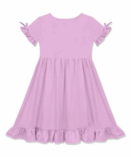 Best Pirce π Simply Millie By Millie Loves Lily Lilac Bow-Sleeve Ruffle-Hem A-Line π Dress - Toddler & π§ Girls For Kids π 2 Best Pirce π Simply Millie By Millie Loves Lily Lilac Bow-Sleeve Ruffle-Hem A-Line π Dress - Toddler & π§ Girls For Kids π - Image 2