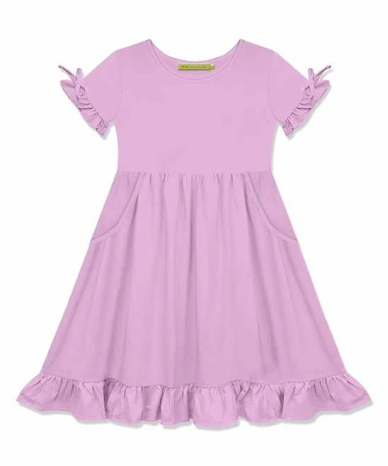 Best Pirce π Simply Millie By Millie Loves Lily Lilac Bow-Sleeve Ruffle-Hem A-Line π Dress - Toddler & π§ Girls For Kids π 1 Best Pirce π Simply Millie By Millie Loves Lily Lilac Bow-Sleeve Ruffle-Hem A-Line π Dress - Toddler & π§ Girls For Kids π
