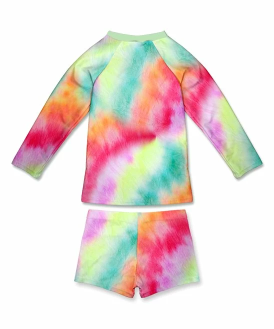 Wholesale π Millie Loves Lily Green & Pink Tie-Dye Long-Sleeve Rashguard Set - Toddler & π§ Girls For Kids π₯° 3 Wholesale π Millie Loves Lily Green & Pink Tie-Dye Long-Sleeve Rashguard Set - Toddler & π§ Girls For Kids π₯° - Image 3
