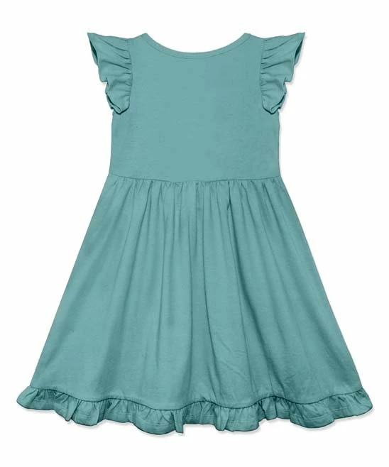 Cheapest π― Simply Millie By Millie Loves Lily Nile Blue Button-Front Angel-Sleeve π Dress - Toddler For Kids π 2 Cheapest π― Simply Millie By Millie Loves Lily Nile Blue Button-Front Angel-Sleeve π Dress - Toddler For Kids π - Image 2
