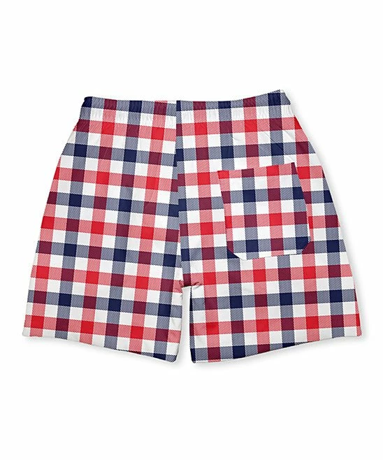 Cheapest π― Millie & Maxx Navy & Red Gingham Swim Trunks - Infant, Toddler & Boys For Kids π 3 Cheapest π― Millie & Maxx Navy & Red Gingham Swim Trunks - Infant, Toddler & Boys For Kids π - Image 3