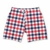 Cheapest 💯 Millie & Maxx Navy & Red Gingham Swim Trunks - Infant, Toddler & Boys For Kids 😀