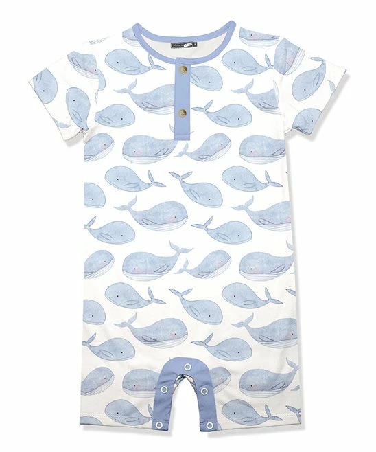 Buy π Little Millie White & Blue Whale Short-Sleeve Romper - Infant & Toddler For Baby & Maternity 𧨠1 Buy π Little Millie White & Blue Whale Short-Sleeve Romper - Infant & Toddler For Baby & Maternity π§¨