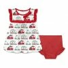 Coupon 🔥 Little Millie White & Red Helper Vehicles Ruffle-Accent 👗 Dress & Diaper Cover - Infant & Toddler For Kids 🥰