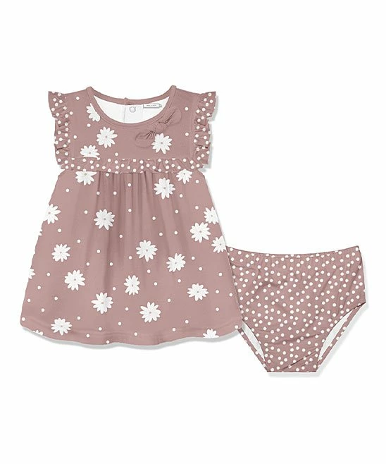 Best Sale π₯ Little Millie Mauve & White Daisy Ruffle A-Line π Dress & Diaper Cover - Infant For Baby & Maternity π 1 Best Sale π₯ Little Millie Mauve & White Daisy Ruffle A-Line π Dress & Diaper Cover - Infant For Baby & Maternity π