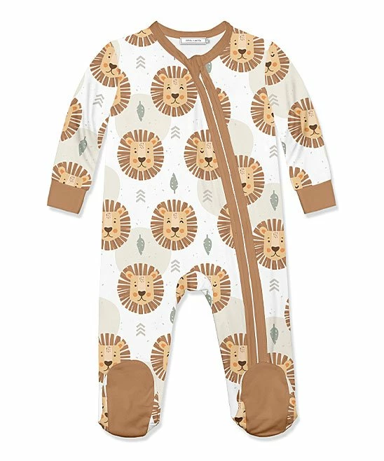 Best deal π₯° Little Millie White & Rust Lion Head Footie - Infant For Baby & Maternity β 1 Best deal π₯° Little Millie White & Rust Lion Head Footie - Infant For Baby & Maternity β