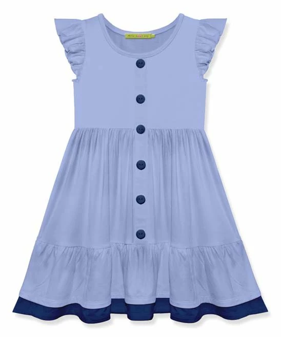 Cheapest π Simply Millie By Millie Loves Lily Periwinkle Button-Front Ruffle-Hem Angel-Sleeve π Dress - Infant, Toddler & π§ Girls For Kids π€© 1 Cheapest π Simply Millie By Millie Loves Lily Periwinkle Button-Front Ruffle-Hem Angel-Sleeve π Dress - Infant, Toddler & π§ Girls For Kids π€©