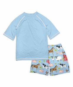 Wholesale π Millie & Maxx Light Sky Blue & Red Cow Barns Short-Sleeve Rashguard Set - Infant & Boys For Kids π 7 Wholesale π Millie & Maxx Light Sky Blue & Red Cow Barns Short-Sleeve Rashguard Set - Infant & Boys For Kids π -Little Millie-shop zu104437247 alt 3 tm1650466993