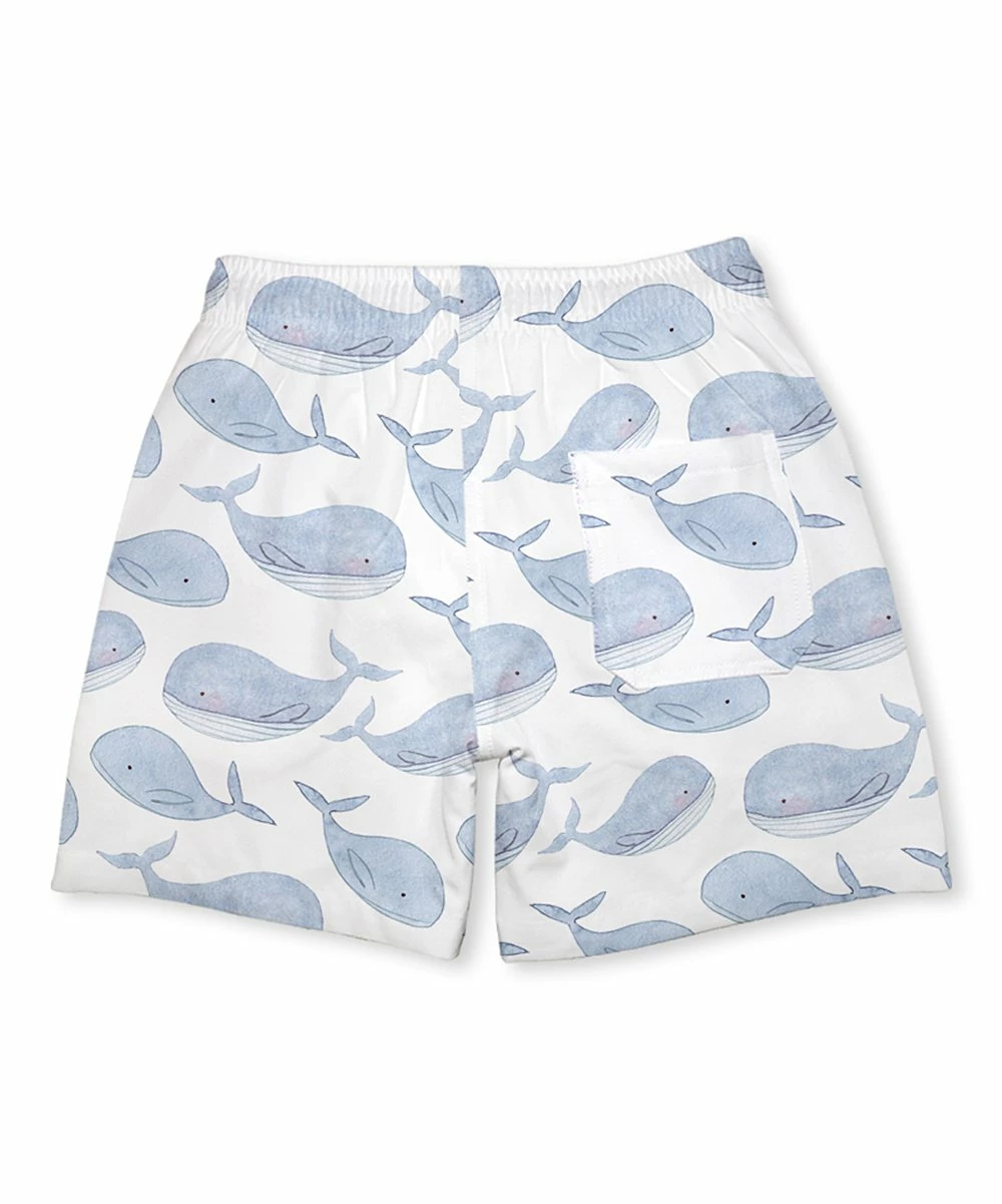 Wholesale β€οΈ Millie & Maxx White & Blue Gray Whale Swim Trunks - Infant, Toddler & Boys For Kids π 3 Wholesale β€οΈ Millie & Maxx White & Blue Gray Whale Swim Trunks - Infant, Toddler & Boys For Kids π - Image 3