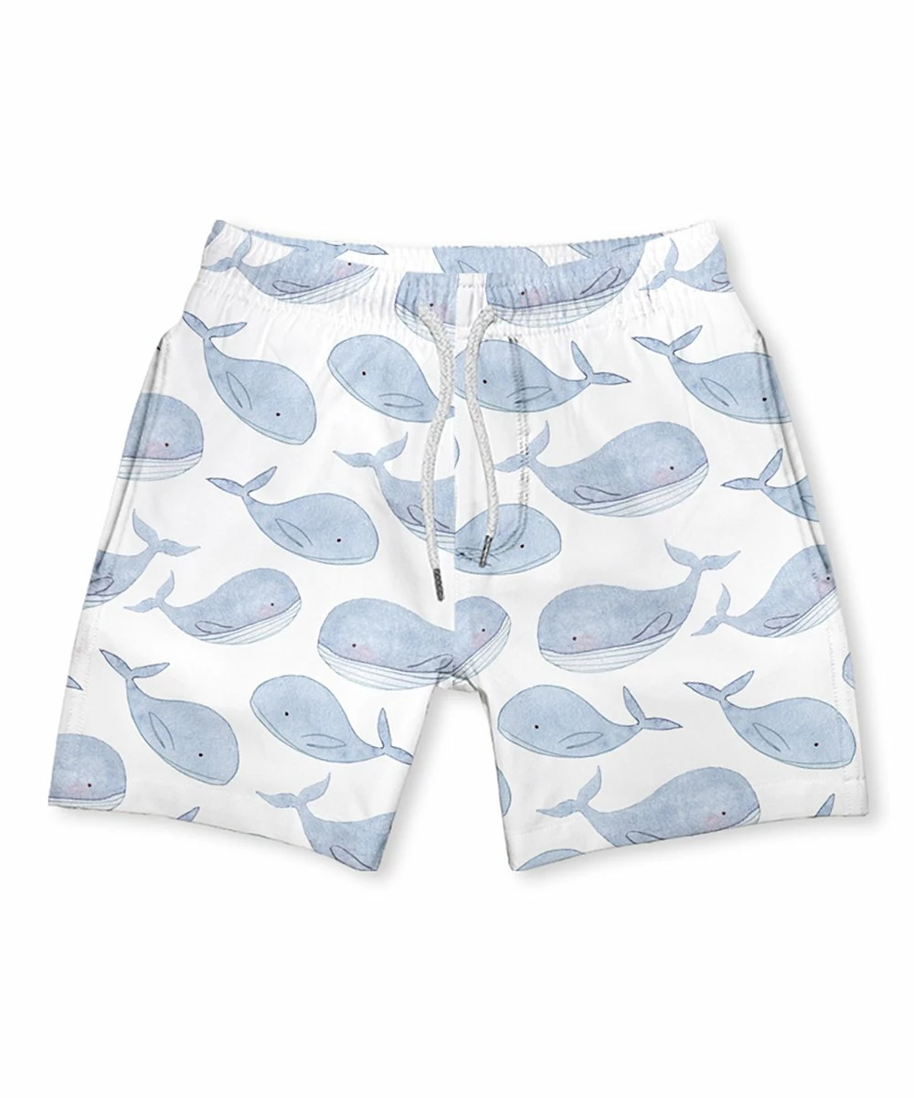 Wholesale β€οΈ Millie & Maxx White & Blue Gray Whale Swim Trunks - Infant, Toddler & Boys For Kids π 1 Wholesale β€οΈ Millie & Maxx White & Blue Gray Whale Swim Trunks - Infant, Toddler & Boys For Kids π