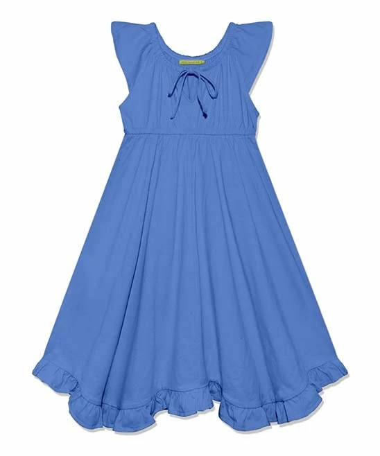 Cheapest π Millie+ By Millie Loves Lily Marina Blue Ruffle-Hem Angel-Sleeve π Dress - π§ Girls For Kids 𧨠1 Cheapest π Millie+ By Millie Loves Lily Marina Blue Ruffle-Hem Angel-Sleeve π Dress - π§ Girls For Kids π§¨