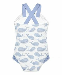 Best Pirce π Millie Loves Lily White & Periwinkle Whales Ruffle-Accent Strap One-Piece - Infant, Toddler & π§ Girls For Kids π 5 Best Pirce π Millie Loves Lily White & Periwinkle Whales Ruffle-Accent Strap One-Piece - Infant, Toddler & π§ Girls For Kids π -Little Millie-shop zu105043708 alt 2 tm1651618851