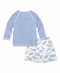 Best Sale π€© Millie & Maxx White & Periwinkle Whales Long-Sleeve Rashguard Set - Infant, Toddler & Boys For Kids π₯° 5 Best Sale π€© Millie & Maxx White & Periwinkle Whales Long-Sleeve Rashguard Set - Infant, Toddler & Boys For Kids π₯° -Little Millie-shop zu105043842 alt 3 tm1652462054