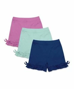 Top 10 👏 Millie+ By Millie Loves Lily Mint & Navy Bow-Accent Ruffle-Hem Shorts Set - 👧 Girls For Kids 🥰