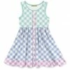 Best reviews of 🔥 Millie Loves Lily Mint & Periwinkle Gingham Button-Front Sleeveless A-Line 👗 Dress - Infant & 👧 Girls For Kids 😉