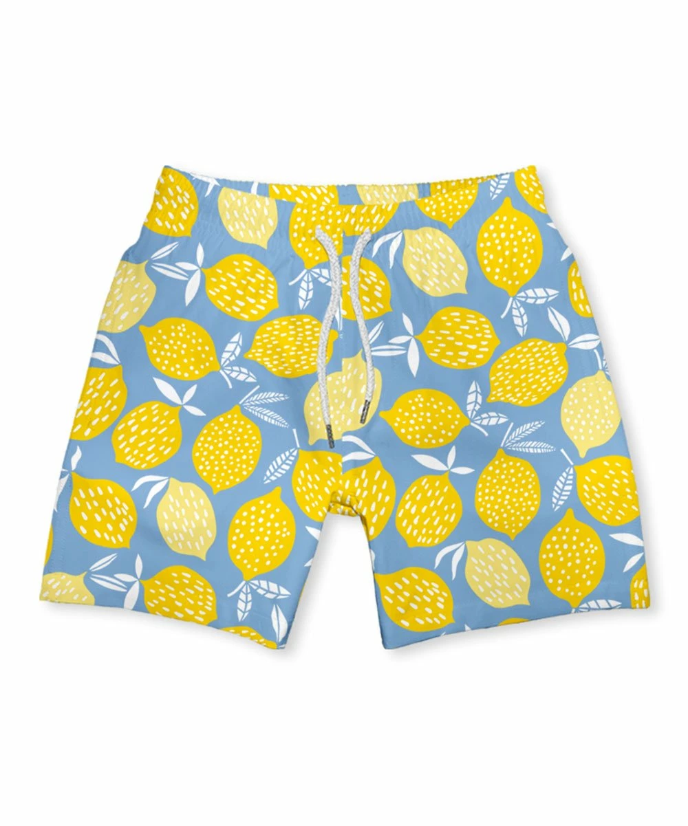 Flash Sale π Millie & Maxx Yellow Lemon Swim Trunks - Infant, Toddler & Boys For Kids π 1 Flash Sale π Millie & Maxx Yellow Lemon Swim Trunks - Infant, Toddler & Boys For Kids π
