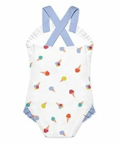 Wholesale π Millie Loves Lily White & Blue Ice Cream Cones Ruffle-Accent One-Piece - Infant, Toddler & π§ Girls For Kids π 5 Wholesale π Millie Loves Lily White & Blue Ice Cream Cones Ruffle-Accent One-Piece - Infant, Toddler & π§ Girls For Kids π -Little Millie-shop zu106502344 alt 2 tm1656678333