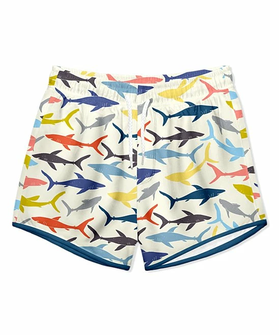 Budget π Millie & Maxx Cream Shark School Swim Shorties - Infant, Toddler & Boys For Kids π 1 Budget π Millie & Maxx Cream Shark School Swim Shorties - Infant, Toddler & Boys For Kids π