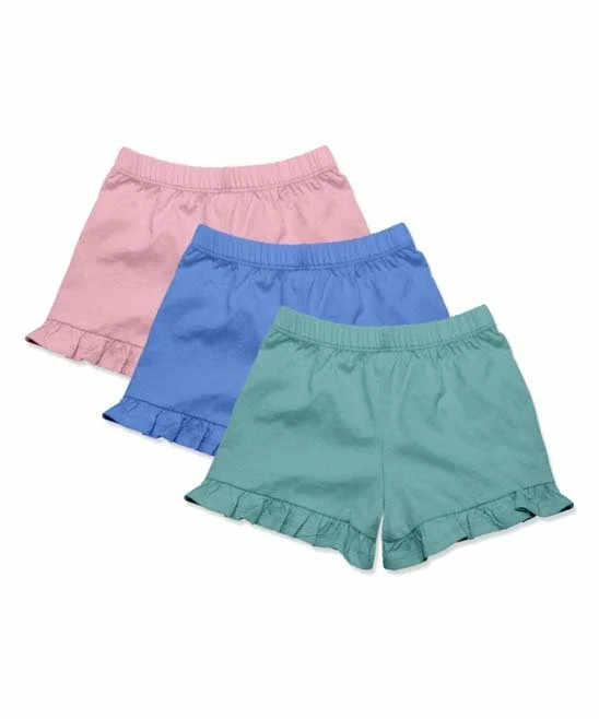 Buy β¨ Simply Millie By Millie Loves Lily Marina Blue & Nile Blue Ruffle Shorts - π§ Girls For Kids π 2 Buy β¨ Simply Millie By Millie Loves Lily Marina Blue & Nile Blue Ruffle Shorts - π§ Girls For Kids π - Image 2