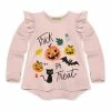 Best reviews of 💯 Millie Loves Lily Dusty Pink 'Trick Or Treat' Ruffle Long-Sleeve Hi-Low Top - Toddler & 👧 Girls For Kids 🔔