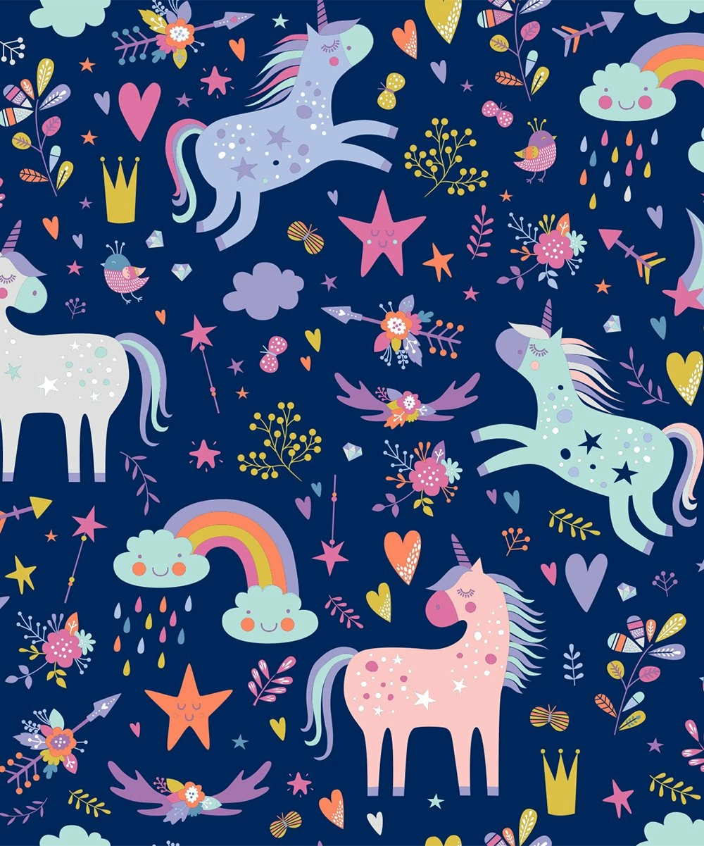 Discount β Millie Loves Lily Navy Unicorn Playground Short-Sleeve Pajama Set - Toddler & π§ Girls For Kids π 2 Discount β Millie Loves Lily Navy Unicorn Playground Short-Sleeve Pajama Set - Toddler & π§ Girls For Kids π - Image 2